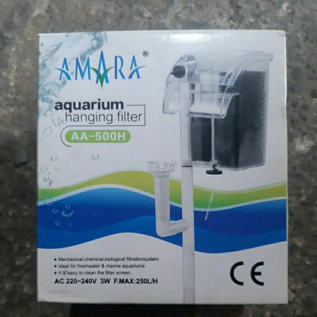 Amara AA 500H Aquarium Hanging Filter - Mesin Aquarium Filter Gantung