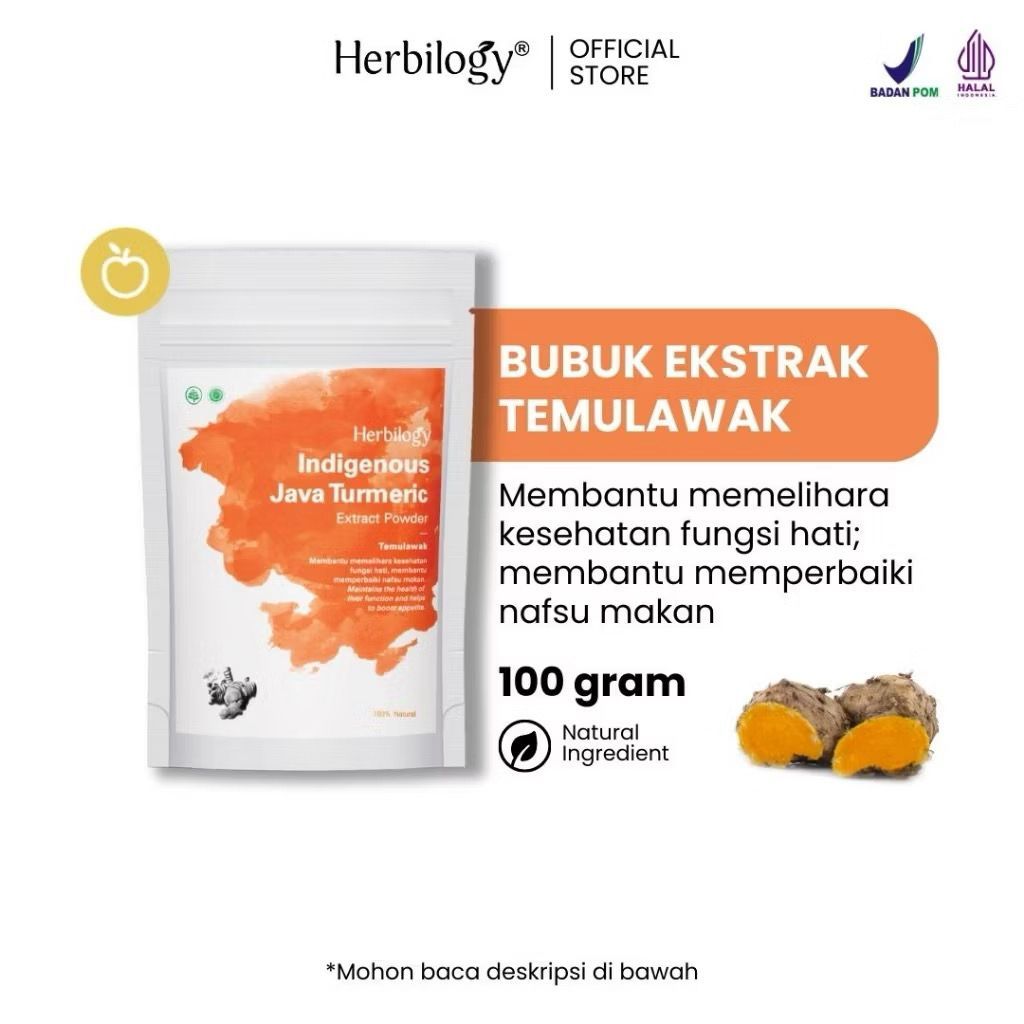 

Herbilogy sari temulawak bubuk java turmeric curcumin powder