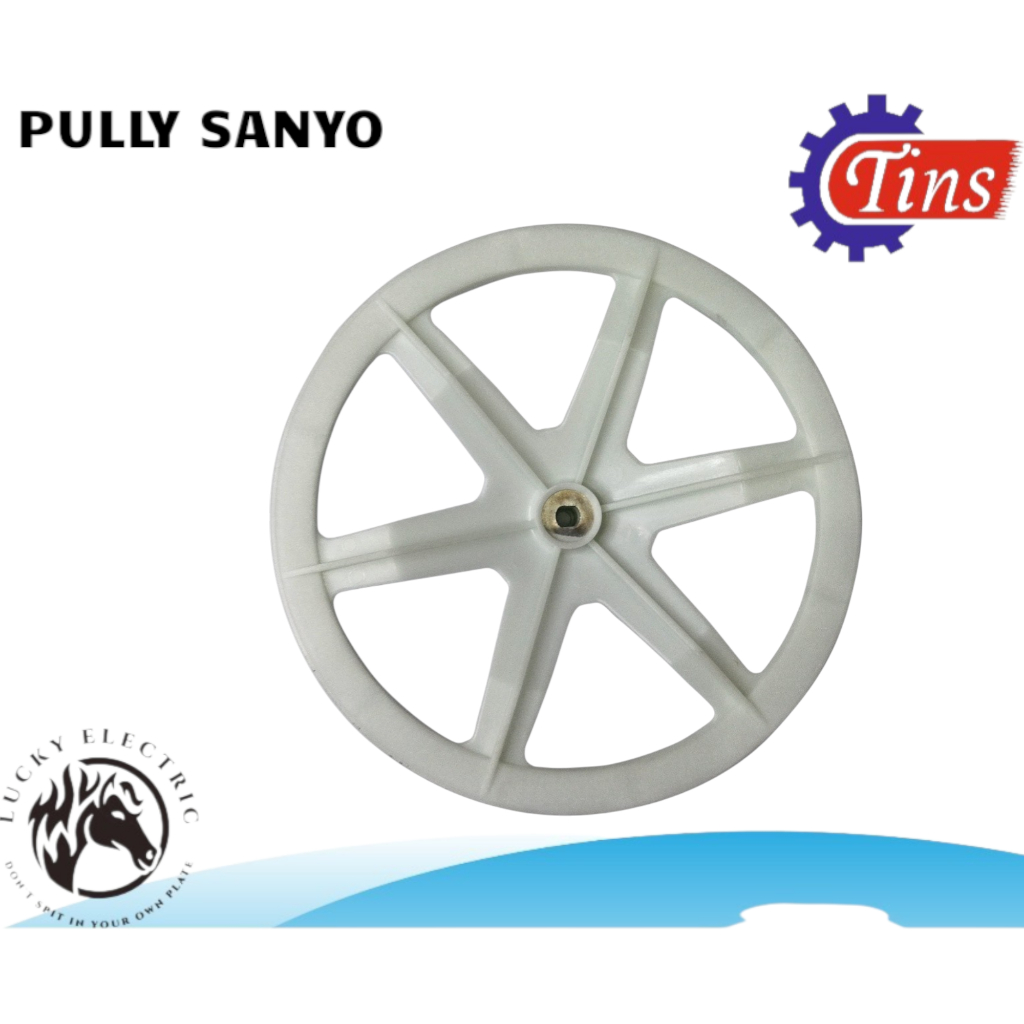 PULLY MESIN CUCI SANYO DUA TABUNG UKURAN 23CM BAHAN PLASTIK TEBAL