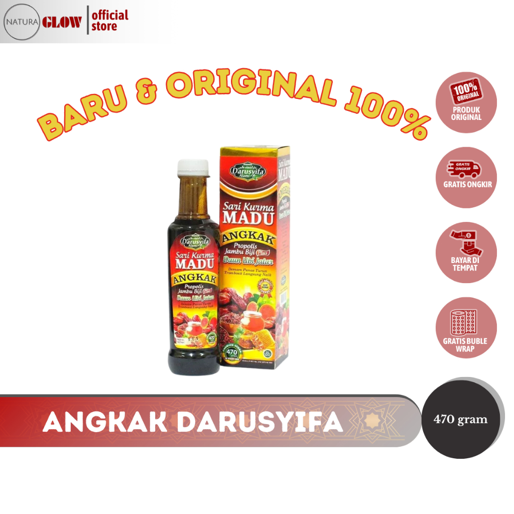 

MADU ANGKAK DARUSYIFA – isi 470 gram herbal DBD & demam tinggi | naikkan trombosit | anemia & typus | POM TR | original 100%