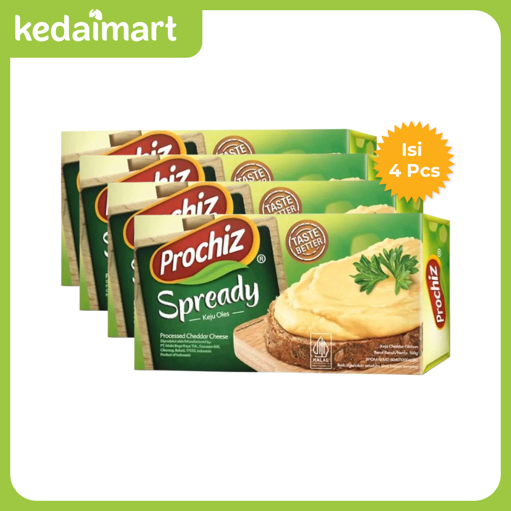 

Prochiz Keju Spready 160 Gram x 4 Pcs