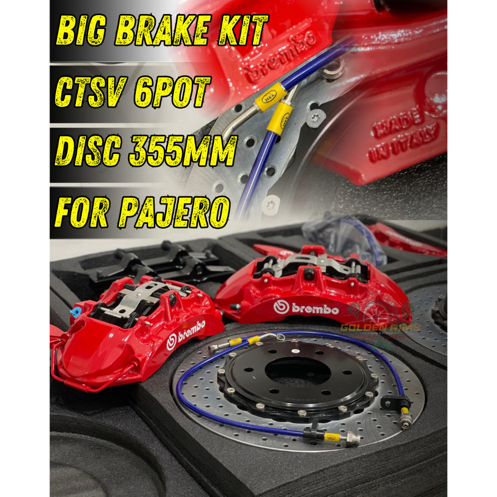 BIG BRAKE KIT CTSV 6POT DISC FOR PAJERO