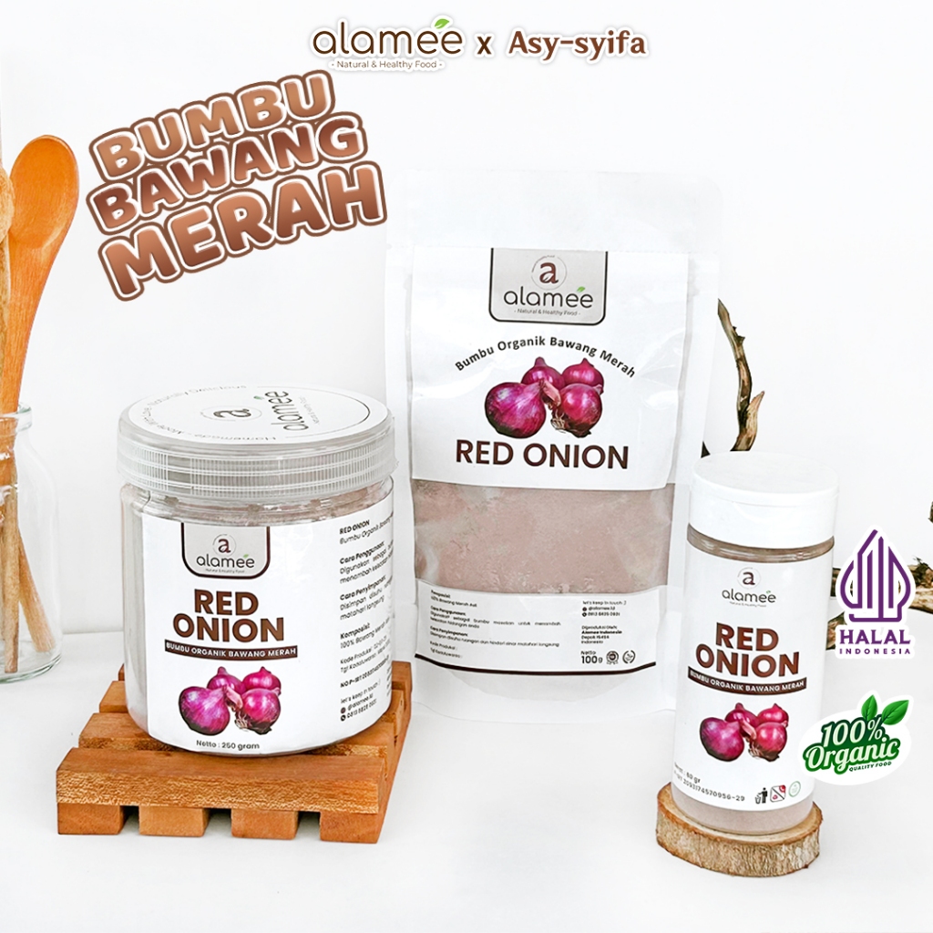 

Bawang Merah Bubuk Red Onion Powder Bumbu Masak Dapur Organik Alami 50 Gr