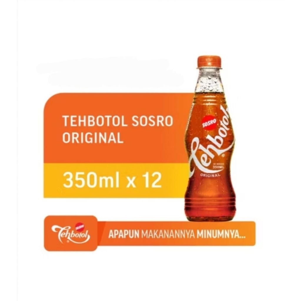 

Teh Botol Sosro Pet 350ml Isi 12 pcs