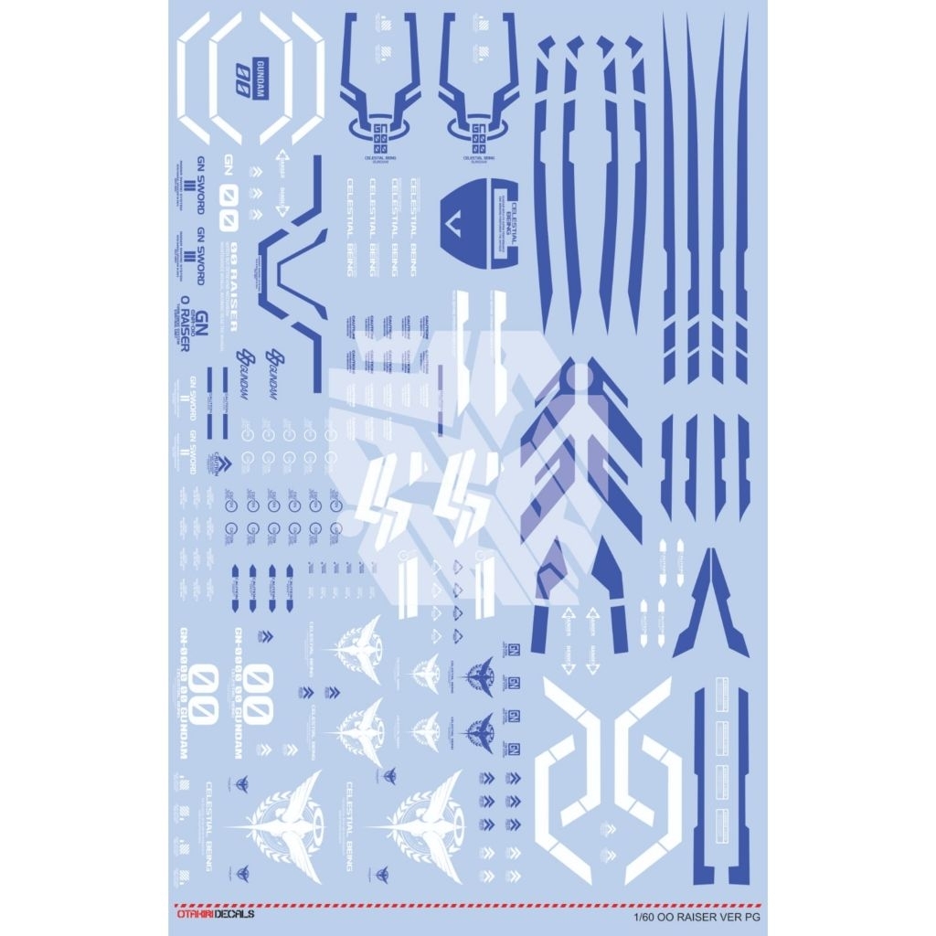 OO RAISER VER PG DECAL PRE CUT