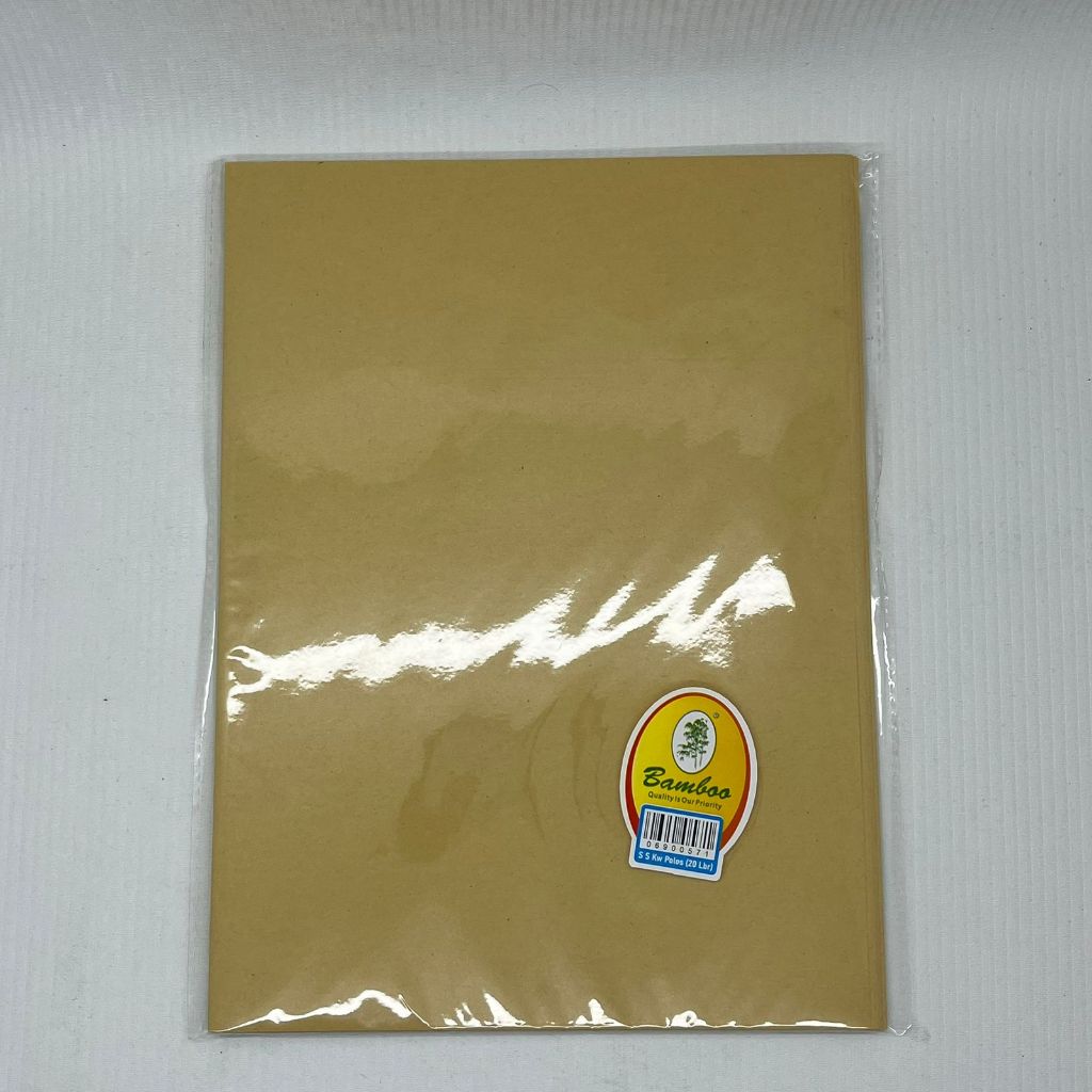 

SAMPUL KERTAS BAMBU UK QUARTO/BOXY ISI 20 LBR