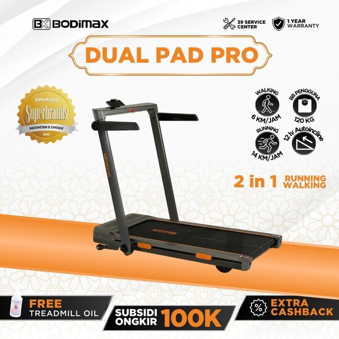 BODIMAX DUAL PAD PRO / Running Pad / Treadmil Automatic Incline