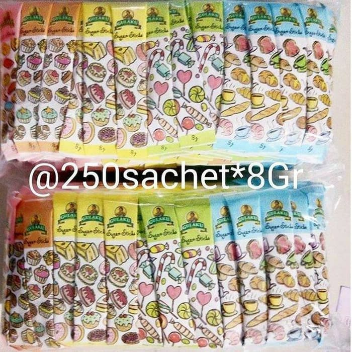 

Gulaku Stik Gula Pasir 250 Sachet @8gr - Makanan Manis - Food