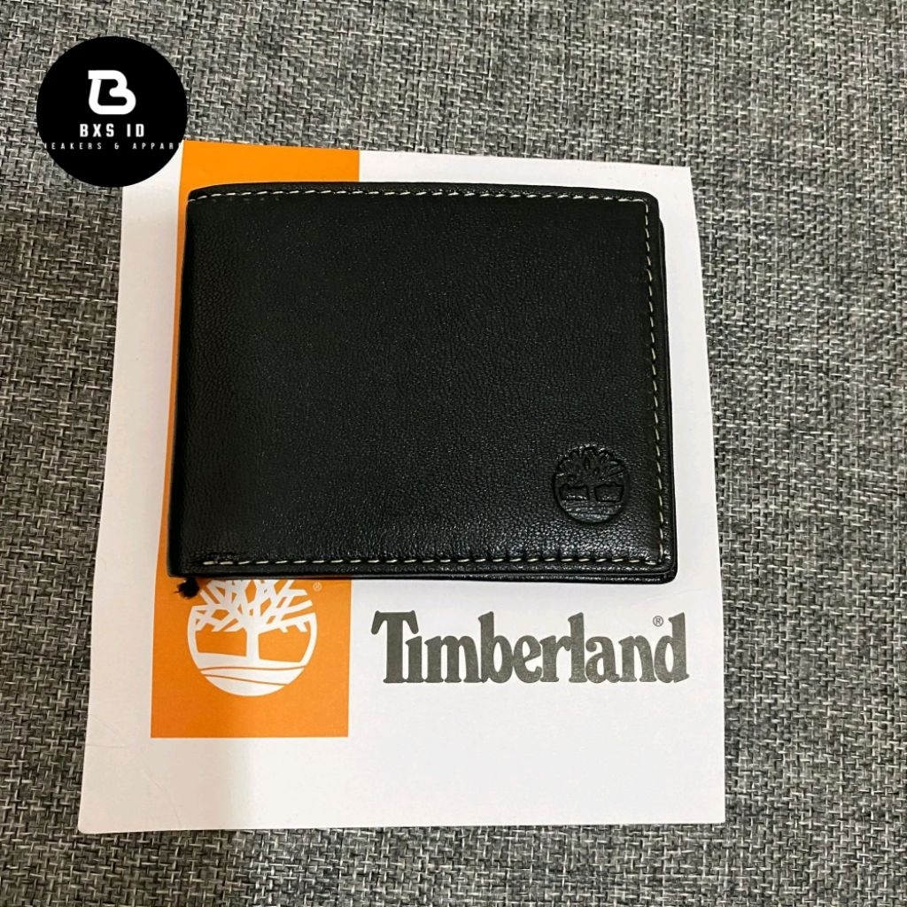 Timberland Leather Attached Flip Wallet / Dompet Dijamin Original