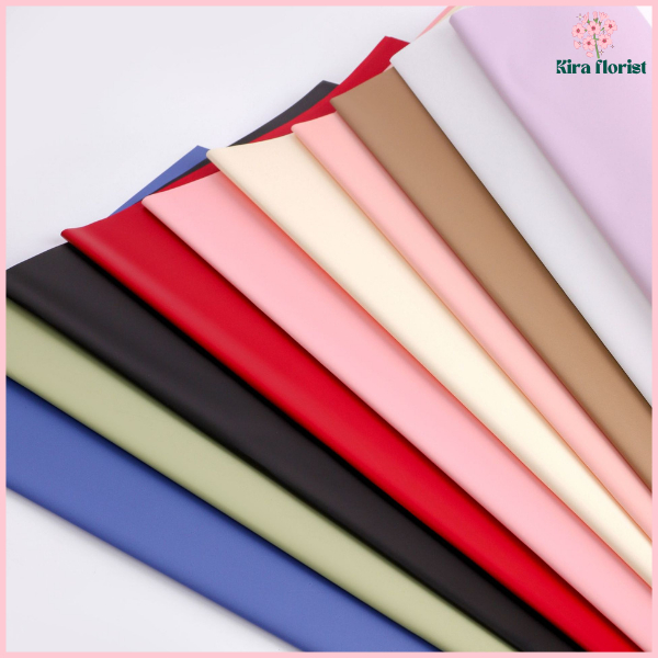 

PACK 20 Kertas Buket Bunga Polos Solid Flower Wrapping Cellophane Full Color Opp KB6199