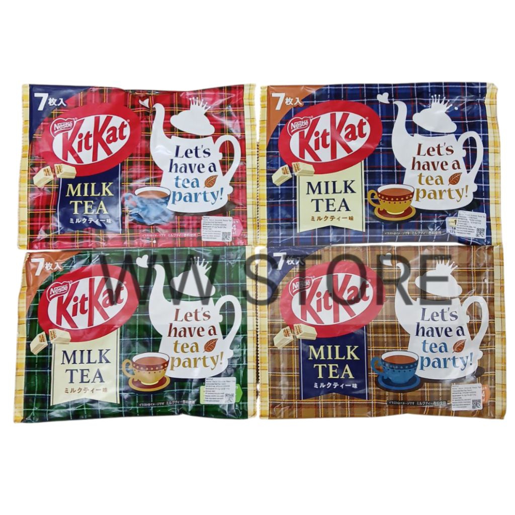 

Wafer salut cokelat coklat rasa teh merah Nestle mini KitKat Kit Kat Red Milk Tea Chocolate 81.2g ( 7pcs x 11.6g )