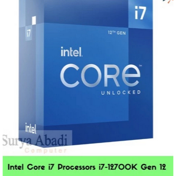 Intel Core i7 Processors i7-12700K Gen 12 intel