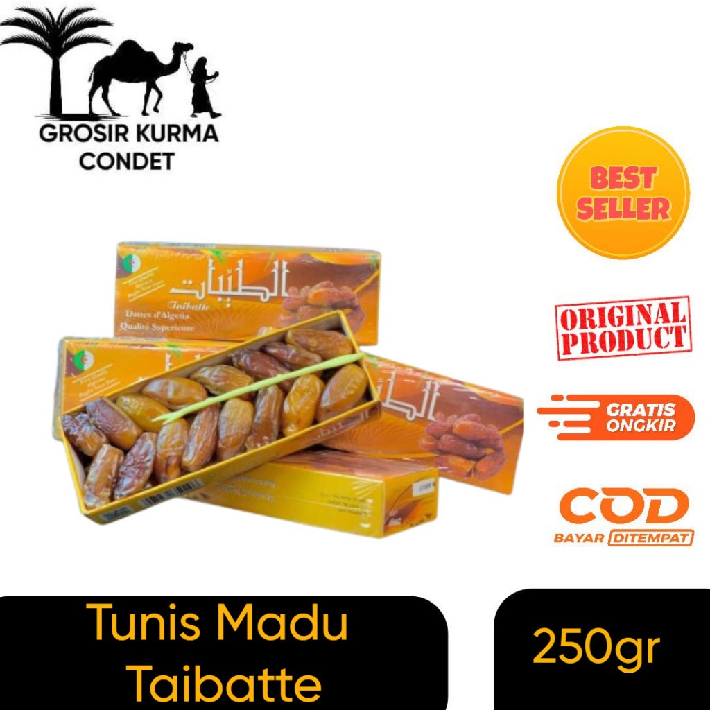 

Kurma Tunis Madu Palm Fruit Taibatte 250gr Manis