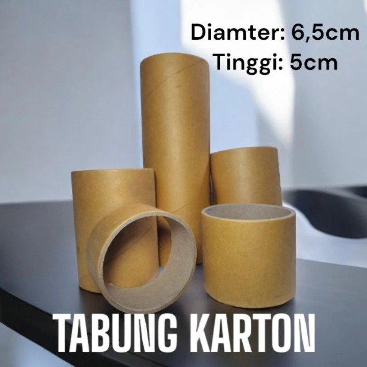 

Tabung Roll Selongsong Karton Bulat Gulungan Pita Diameter 6,5Cm Tinggi 5 Cm