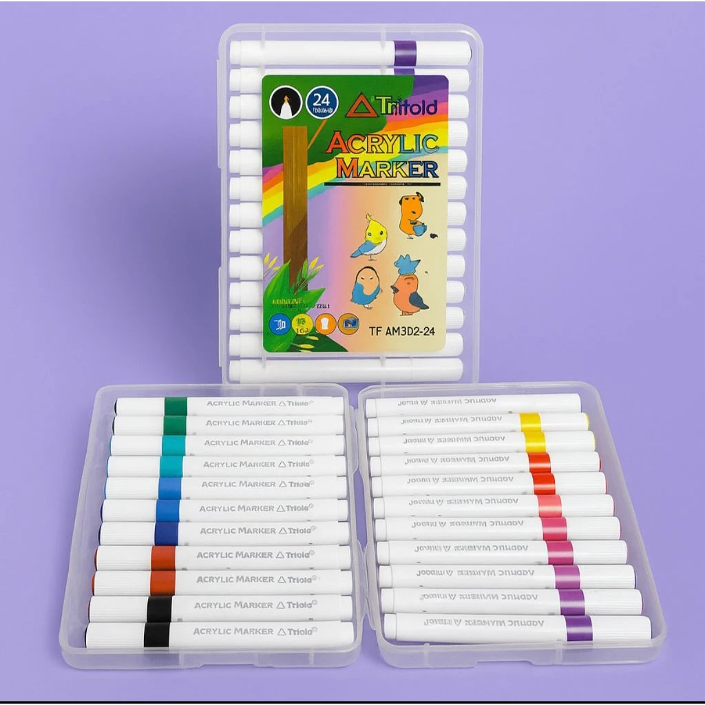 

Spidol TRIFELO ACRYLIC MARKER 24 WARNA - Spidol Akrilik