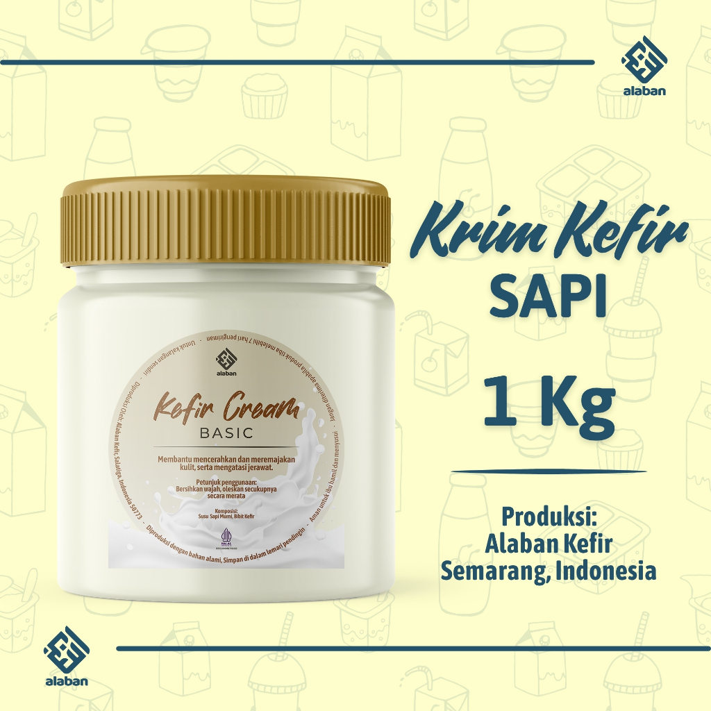 

Krim Kefir Sapi Basic 1 kg Alaban Kefir Cream Basic 1 kg
