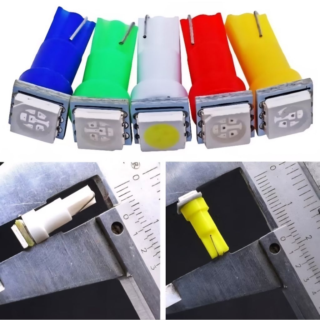 LAMPU SPIDO MOTOR MOBIL T5 LED TANCAP KECIL 1 MATA SPEEDOMETER MIO