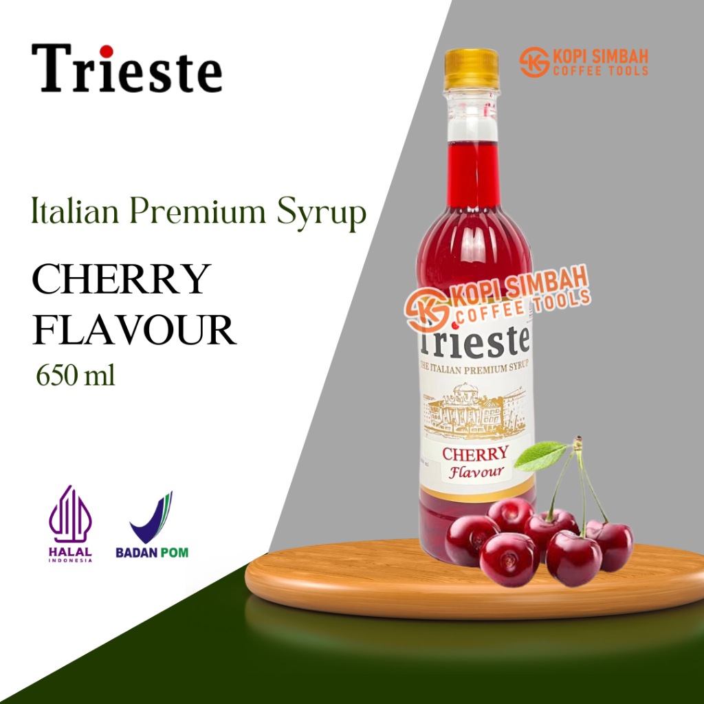 

Syrup TRIESTE Rasa Cherry 650 ml Italian Premium Sirup Flavoured Minuman Bartender Kopi