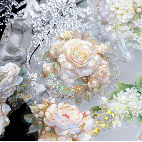 

[Artopia] Sticker Moonlight Garden MG Stiker Bunga Flower Floral Gold Emas Hot Print