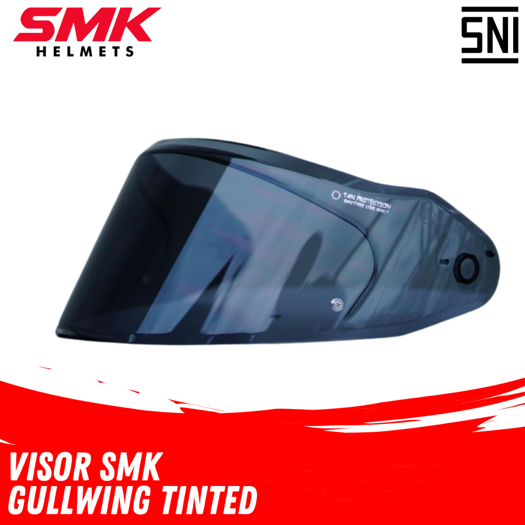 Visor SMK Gullwing Tinted Kaca Helm Motor Original Sparepart Helm SMK