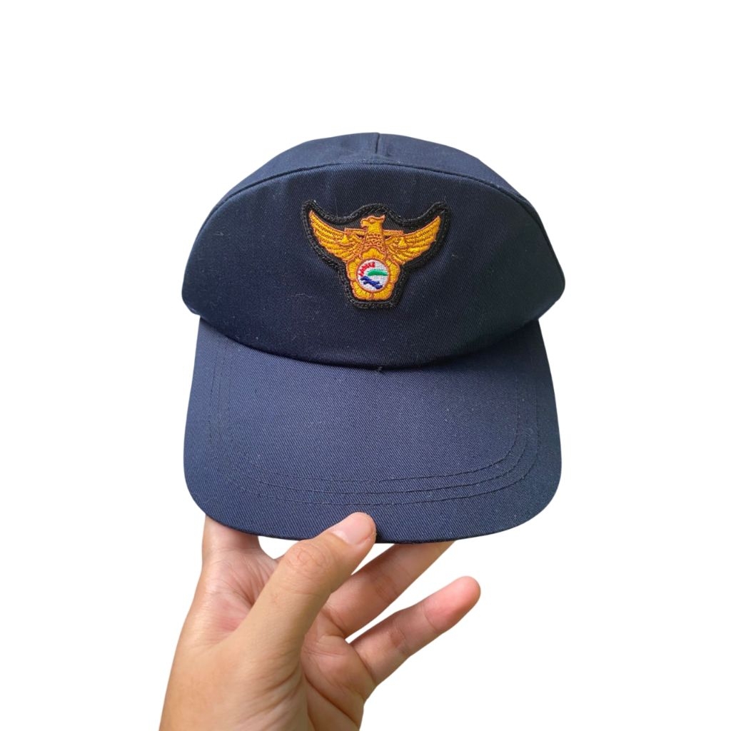 Patrol Caps Topi Lapangan Korean National Police Polisi Korea Reflektor Melingkar Like New (14)