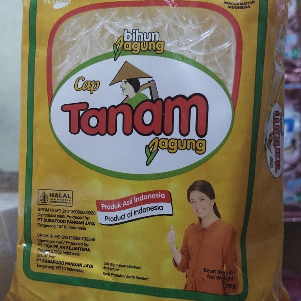 

Bihun cap tanam jagung 70 gr isi 10 pcs