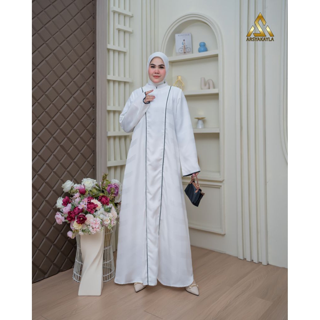 gamis/putih/abaya/jumbo/syari/pesta/polos/motif/katun/maxmara