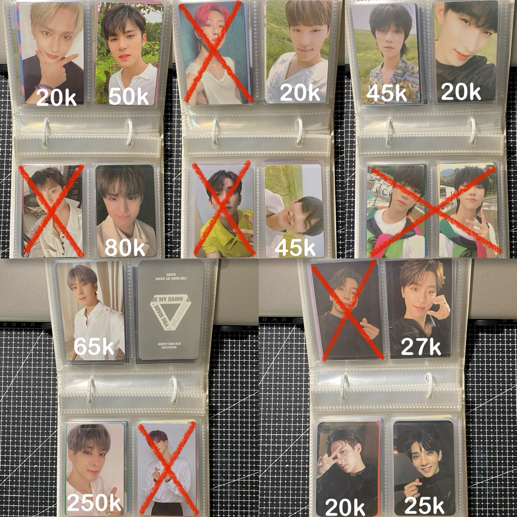 CLEARANCE SALE PHOTOCARD SEVENTEEN WONWOO DINO DOKYEOM DK MINGYU JOSHUA JUN THE8 MINGHAO BETS OTY BL