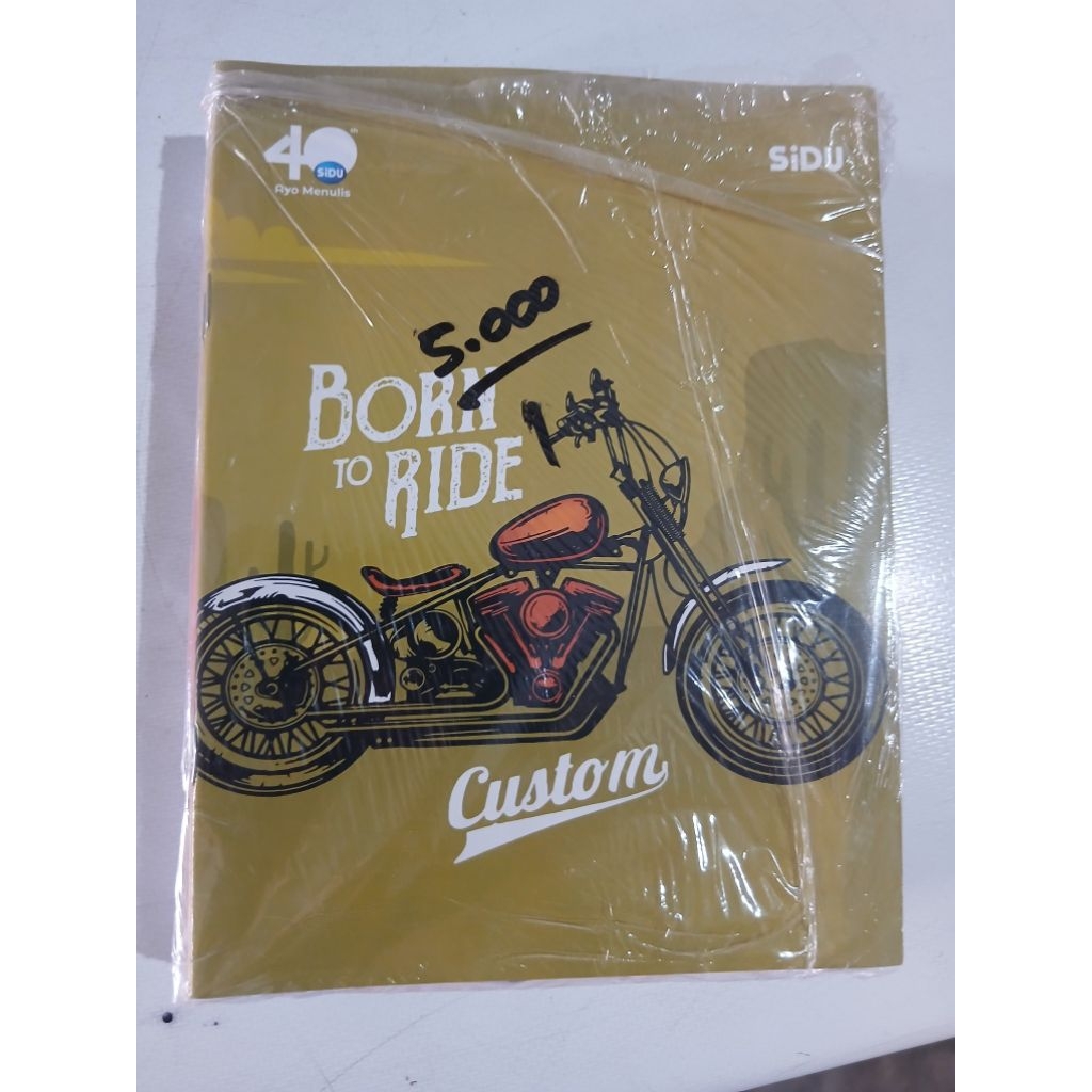 

Buku Tulis SIDU Born to Ride - Desain Motor Keren - 1pcs