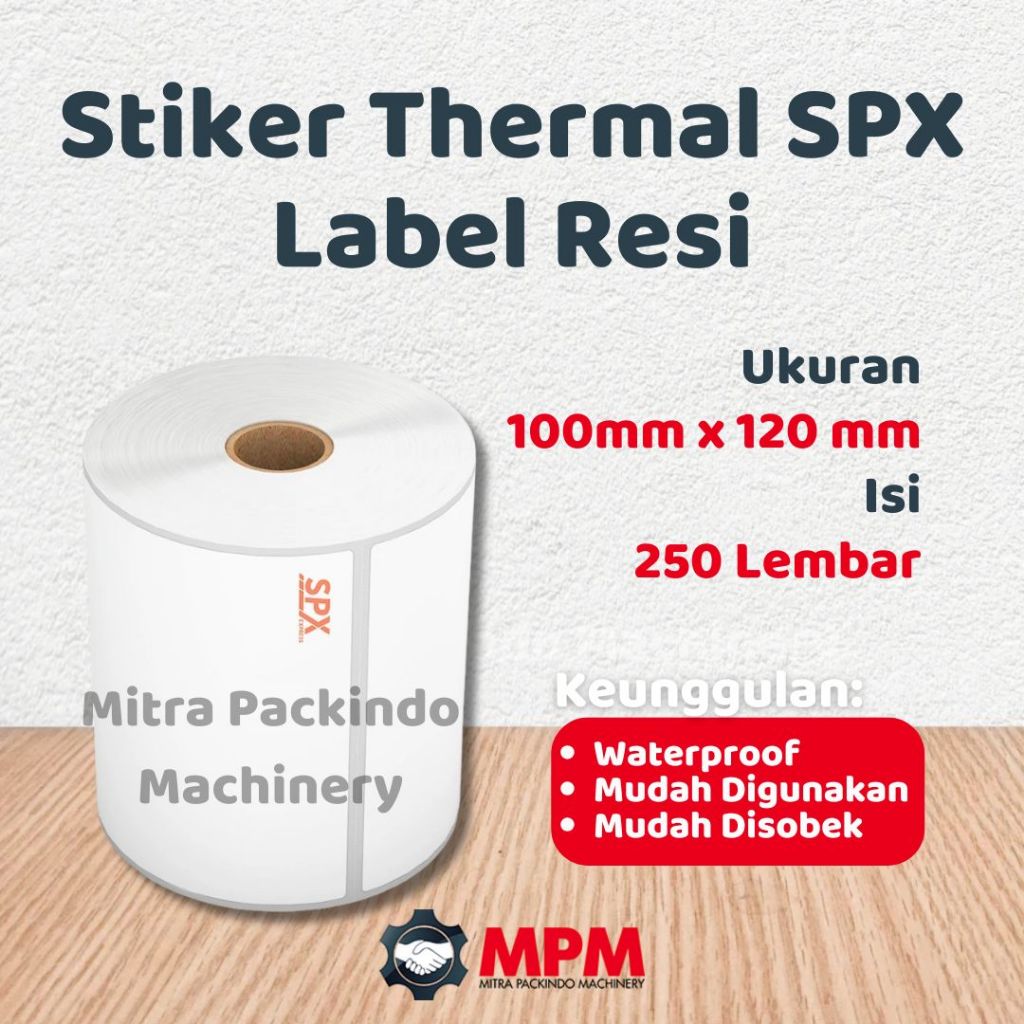 

Kertas Thermal SPX Ukuran 120mm 150mm Isi 250 Lembar