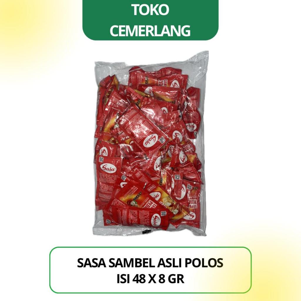 

Saus Sambal Asli Polos Sachet Sasa isi 48 x 8 gr