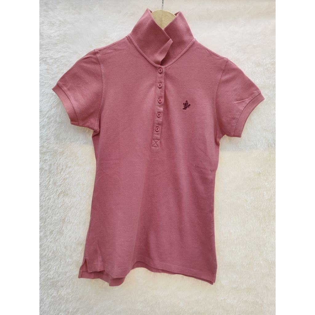 Polo Shirt Osella Wanita Dusty pink Size S preloved
