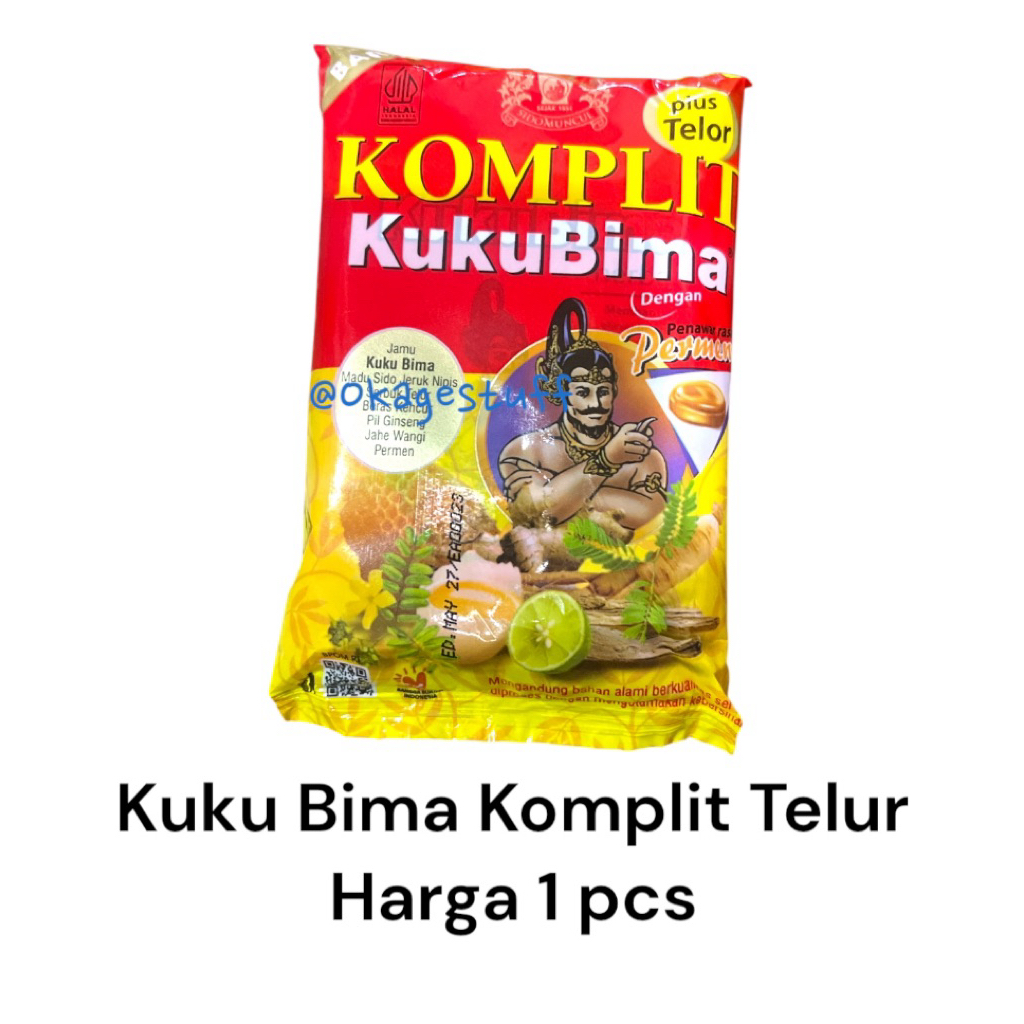 

(1pcs) Jamu Komplit Kuku Bima Plus Telur Sidomuncul