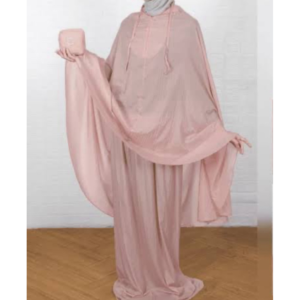 mukenah traveling parasut premium(tas tabung)