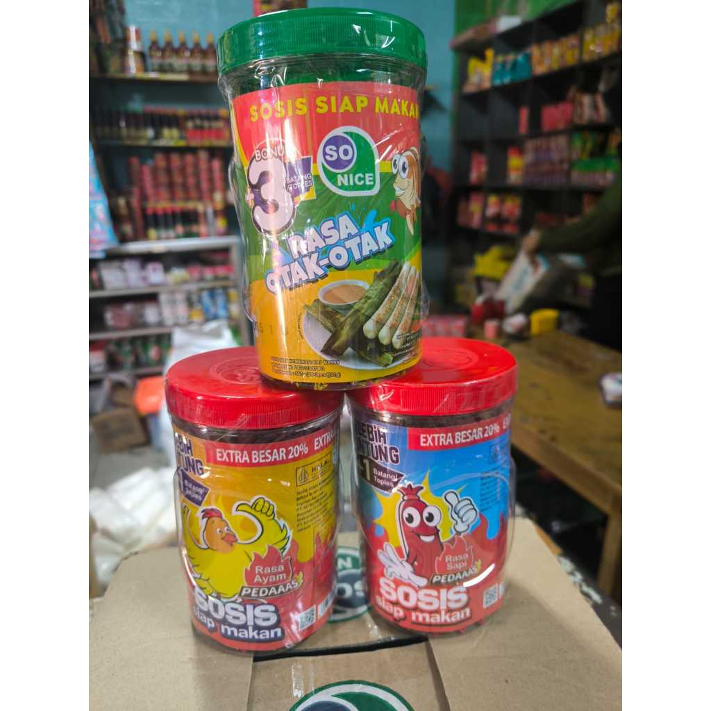 

Sosis So Nice Sosis Siap Makan isi 24+ 1 Free @ 20 Gram - Aneka Varia Rasa