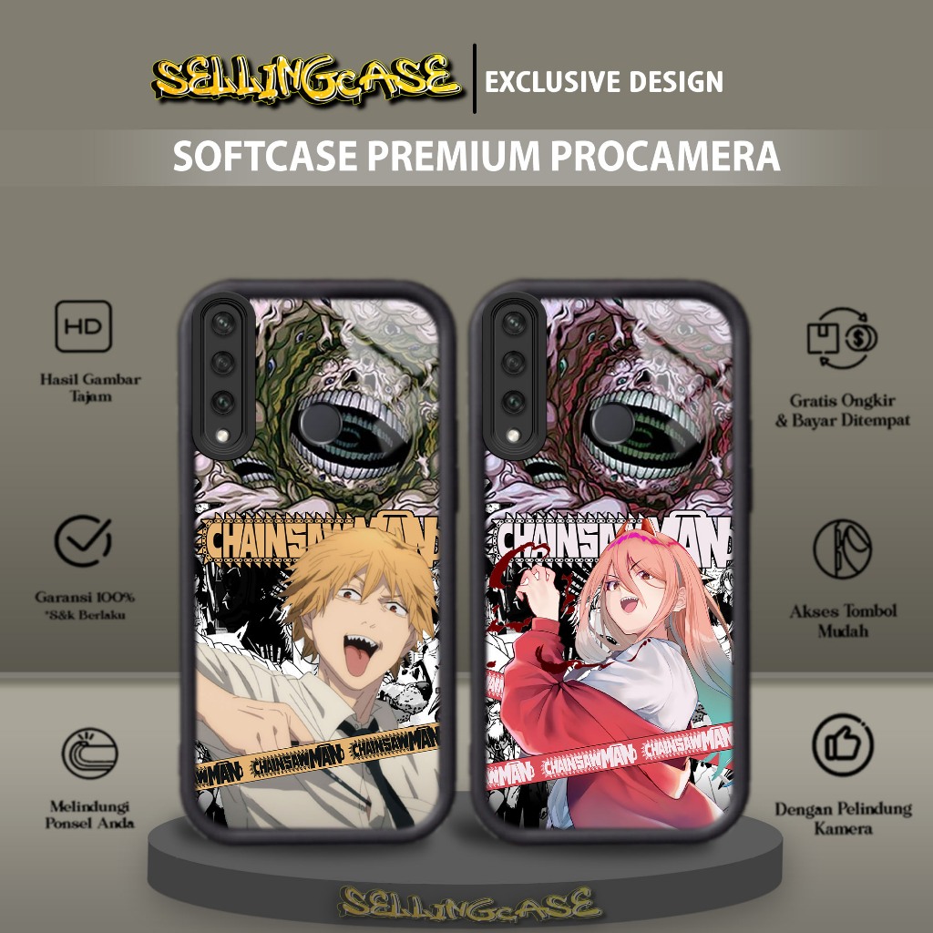 Case Premium Compatible For HUAWEI Y6P 2020 Motif [ CHMN ] Casing Softcase Glossy Anti Jamur