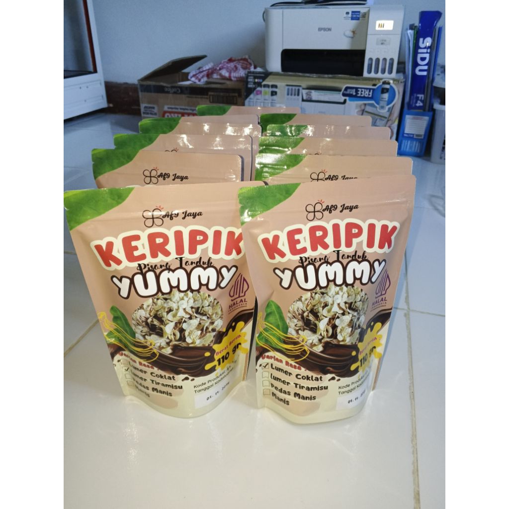 

Keripik Yummy Rasa Lumer Coklat