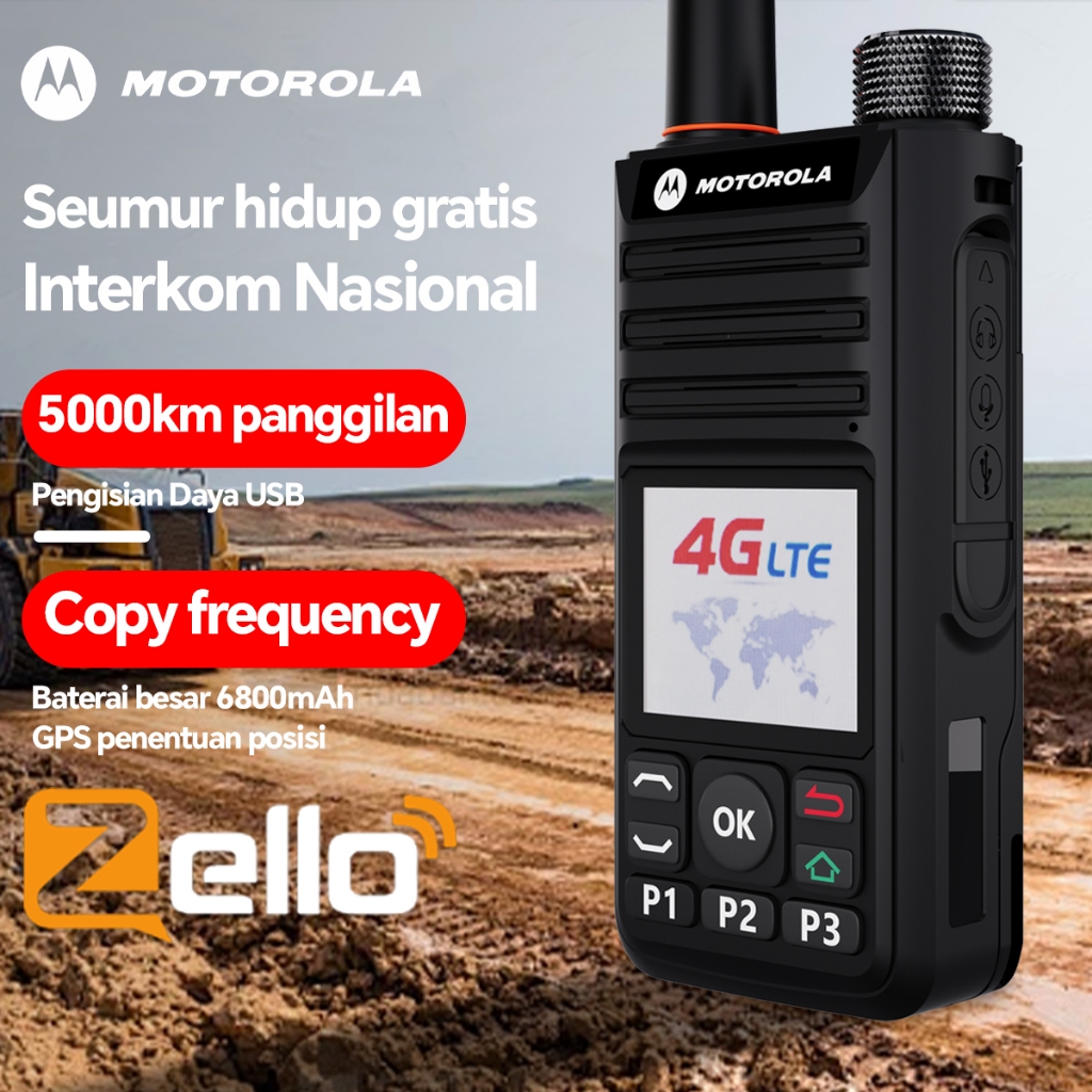 【5000KM】Pin Headset HT Motorola B7 Walkie Talkie High-Power Radio Handheld Two Way Radio