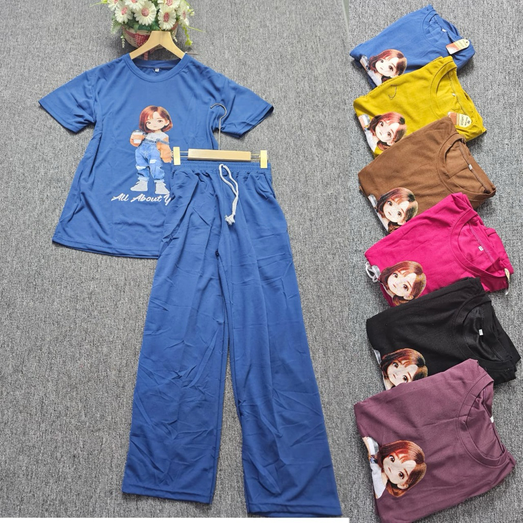 Setelan Babyterry Jumbo / Cp Babyterry Gambar Karakter Jumbo