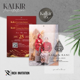 UNDANGAN PERNIKAHAN FOTO AESTHETIC - CETAK UNDANGAN NIKAH UNIK - UNDANGAN  KALKIR CUSTOM PREMIUM