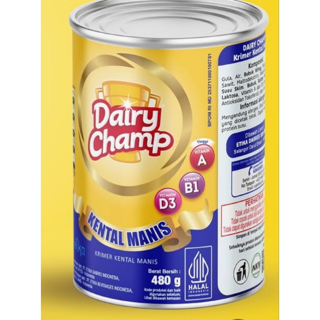 

MENJUAL SUSU KENTAL MANIS DAIRY CHAMP 480 GR TERMURAH
