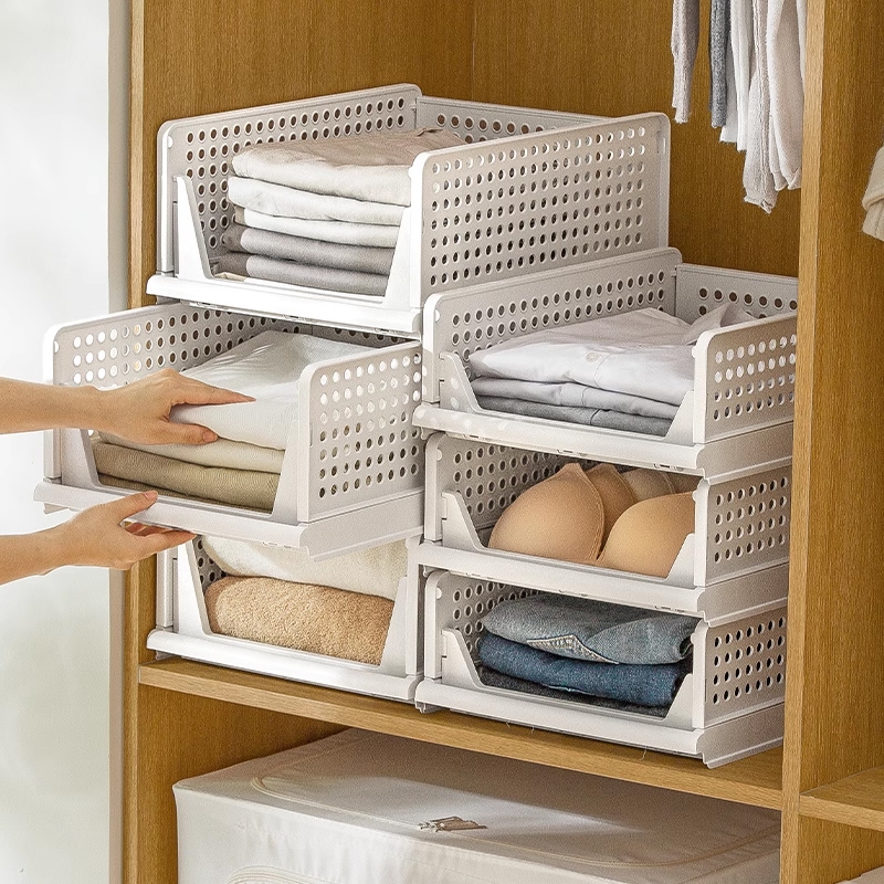 Laci Lipat Rak Baju Storage Susun / Rak Geser Serbaguna Tempat Baju Selimut Kaos Kaki / Rak Laci Lip