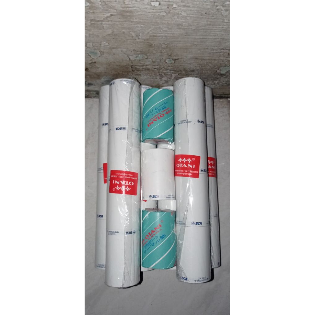 

kertas thermal roll kasir struk 58mm ( merek BCA) kualitas bagus dan Terpercaya