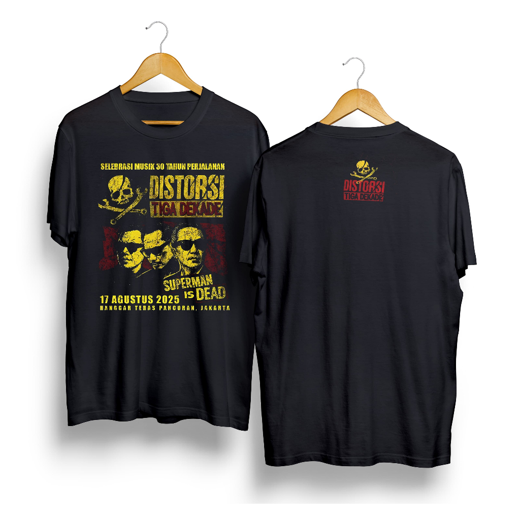 SyndicateMusicMerch Kaos SUperman Is Dead Distrosi Tiga Dekade Naham Katun Combad 24s | T-shirt Prem