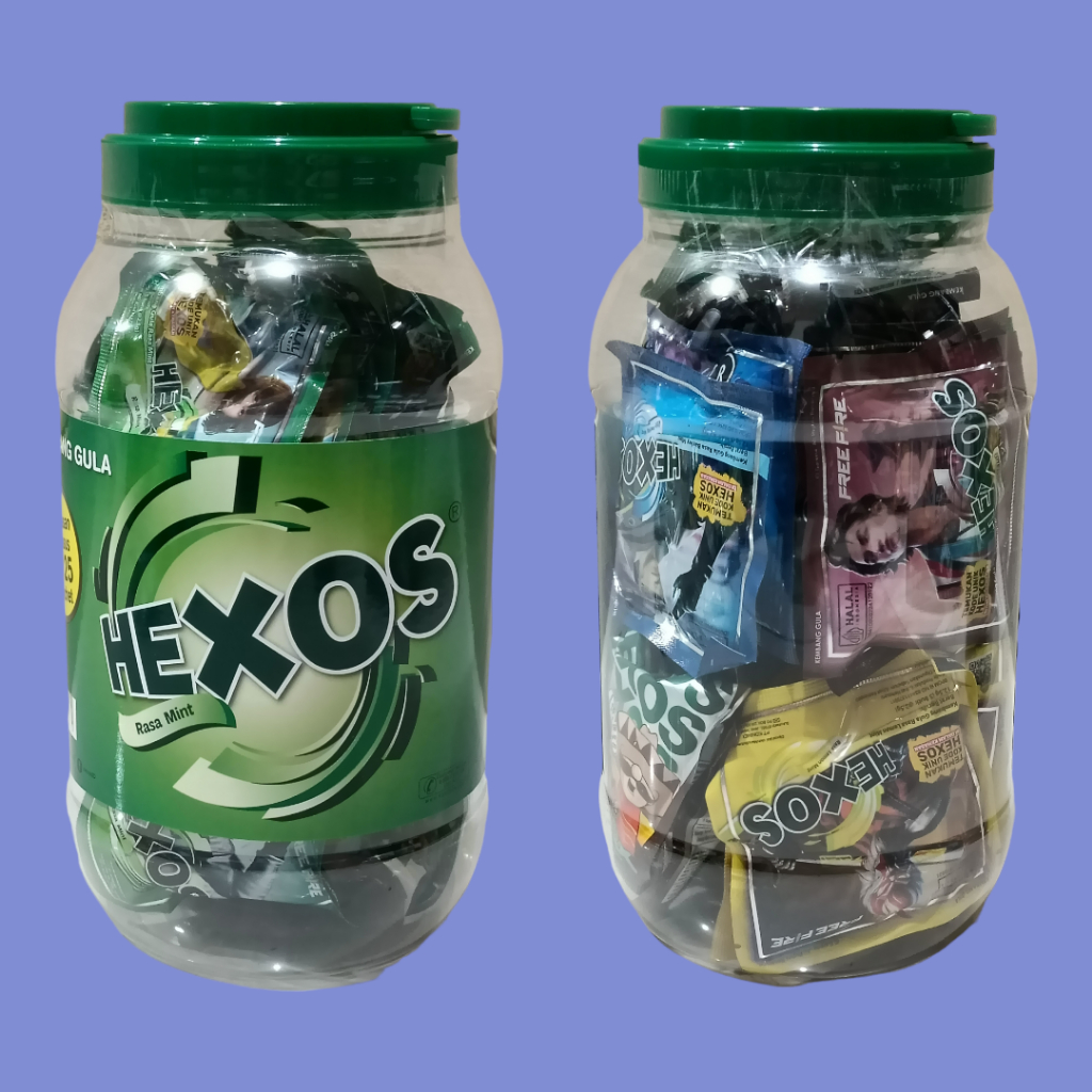 

Hexos Rasa Mint & Mix Aneka Rasa Toples 25 sachet [5 butir/sachet]