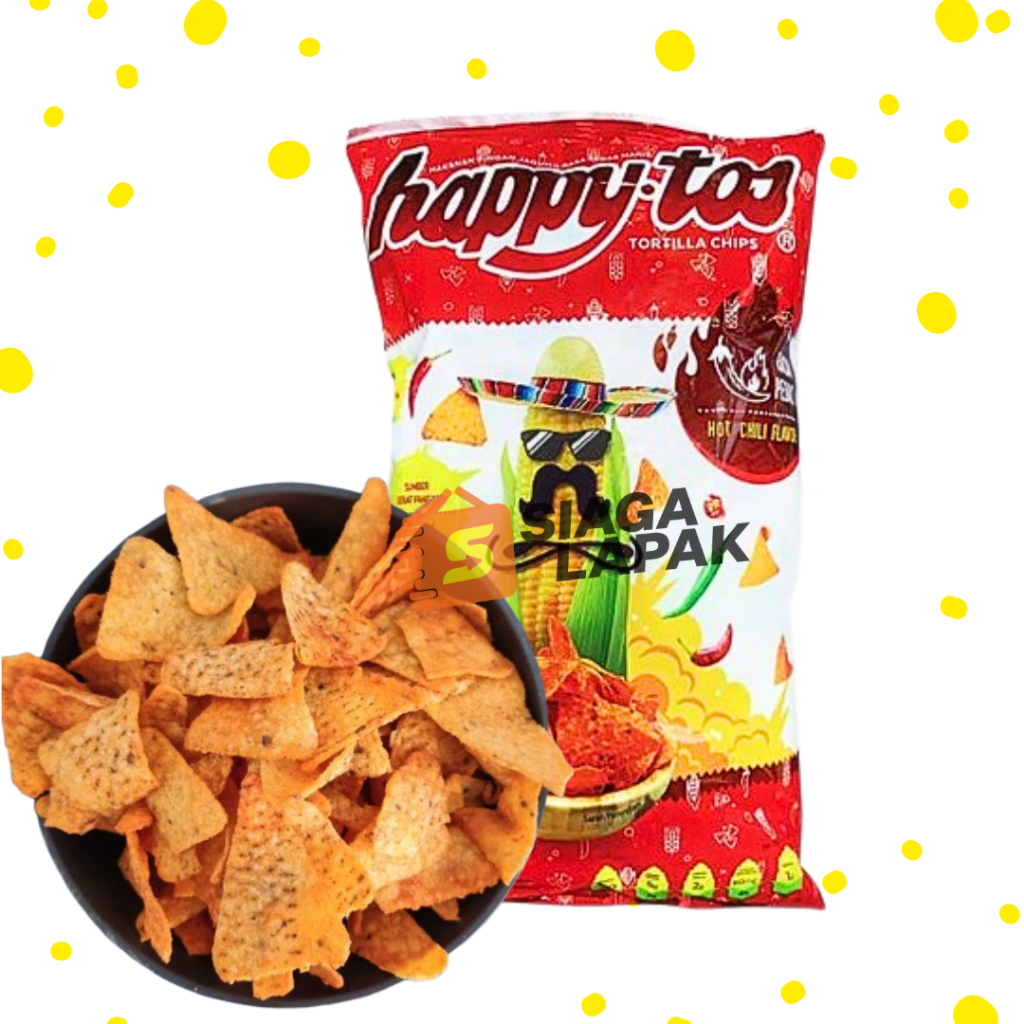 

Happytos Hot Chilli Corn Chips JUMBO 140gr Keripik Rasa Jagung Pedas [BELI BANYAK LEBIH MURAH]
