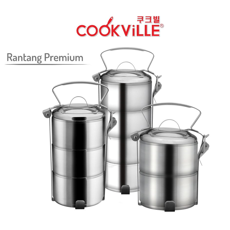 Rantang Susun Stainless / Rantang Susun 2 3 4 Stenlis / Rantang Susun Premium COOKVILLE