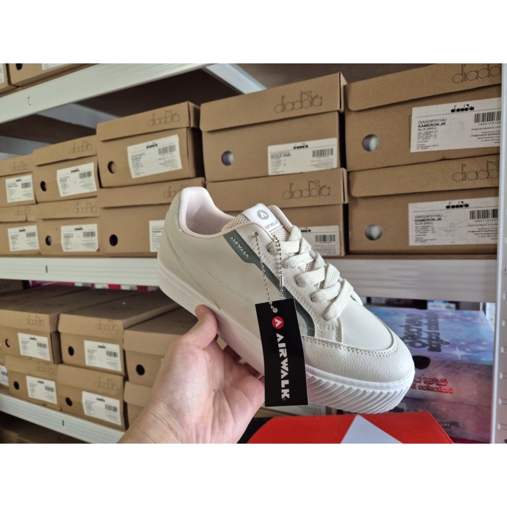 Airwalk Sepatu Sneakers Crown Beige Original| Women Sneakers Shoes Airwalk Beige (Krem) Original