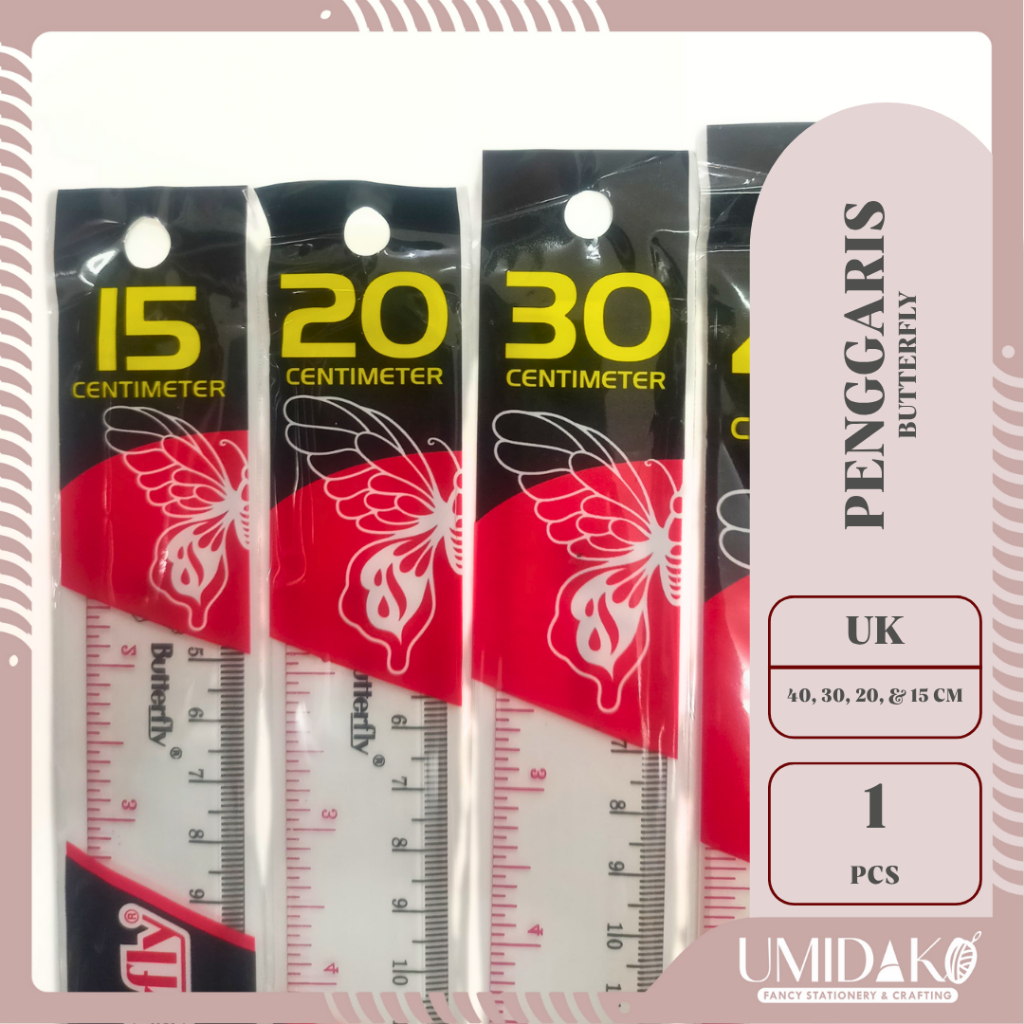 

[UMIDAKO] PENGGARIS BUTTERFLY 40/30/20/15CM