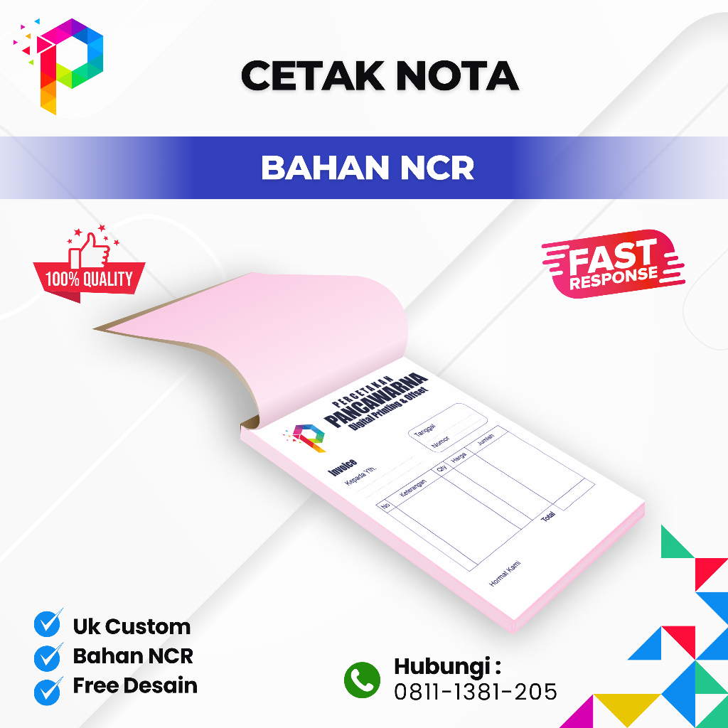 

CETAK NOTA / KWITANSI / INVOICE / SURAT JALAN - CUSTOM - MURAH 1 RIM